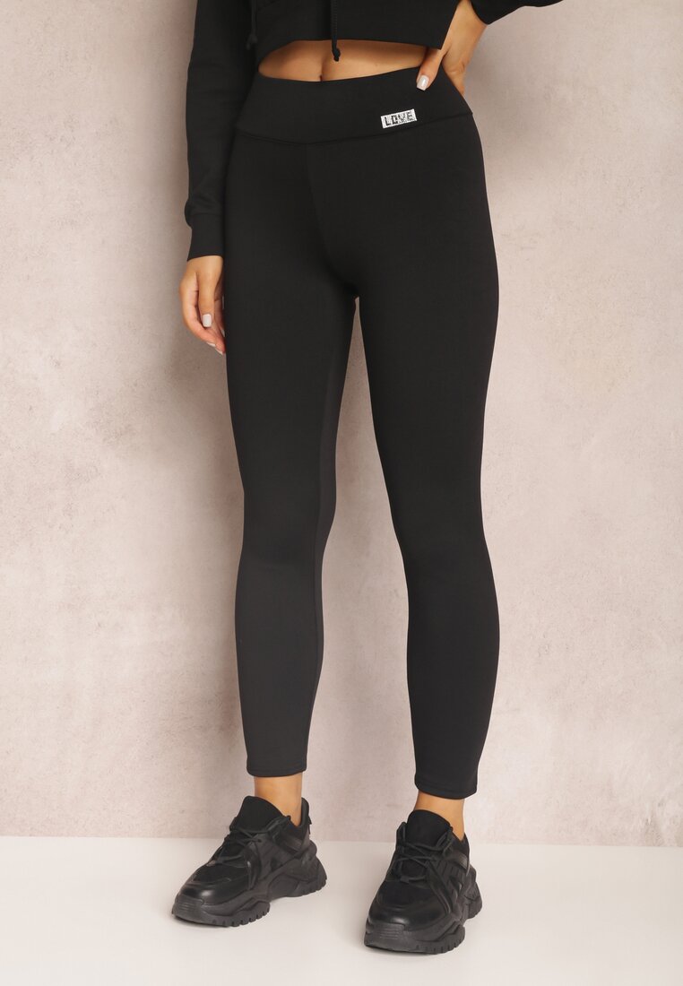 Colanți Negri cu elastic în talie Ismiphae