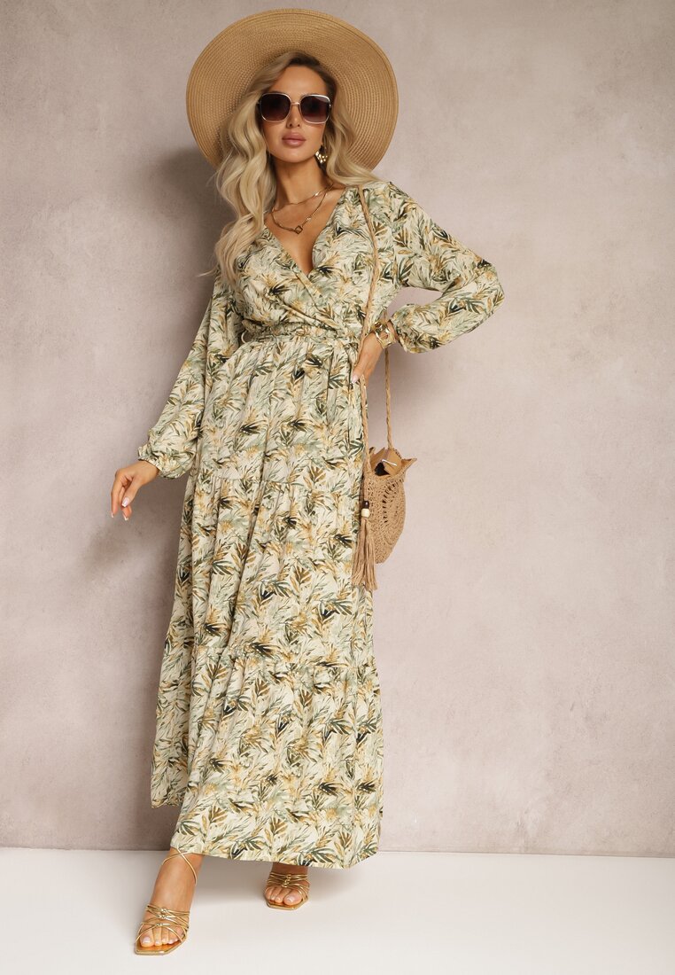Rochie Verde Petrecută Maxi Fisa