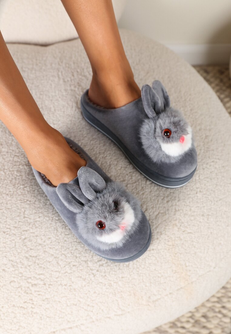 Papuci Gri cu Talpă Groasă Pisces