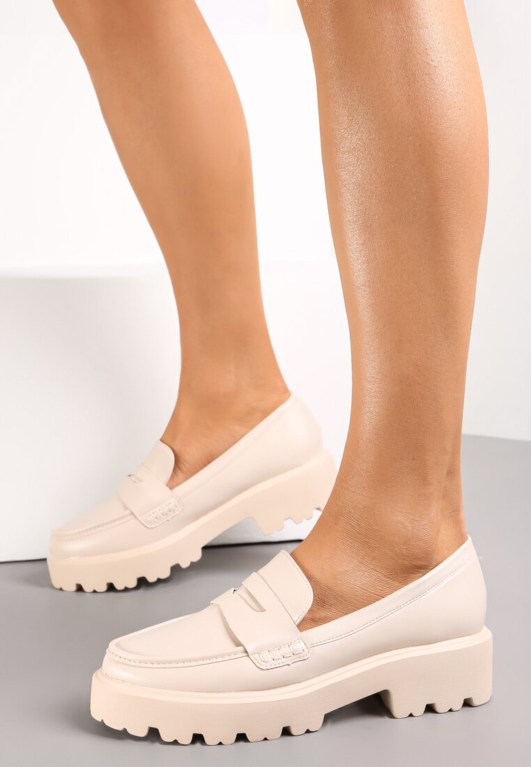 Mocasini Bej deschis Dansitu