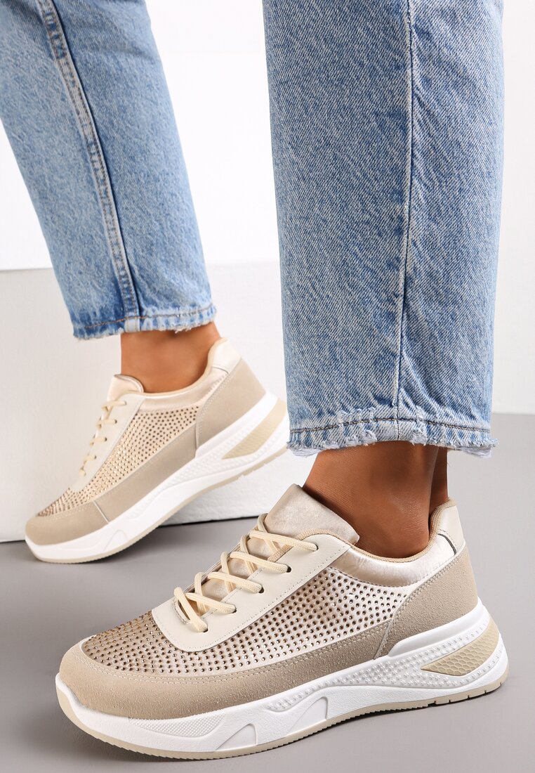 Adidași Bej cu Circonii Mici Hinekle