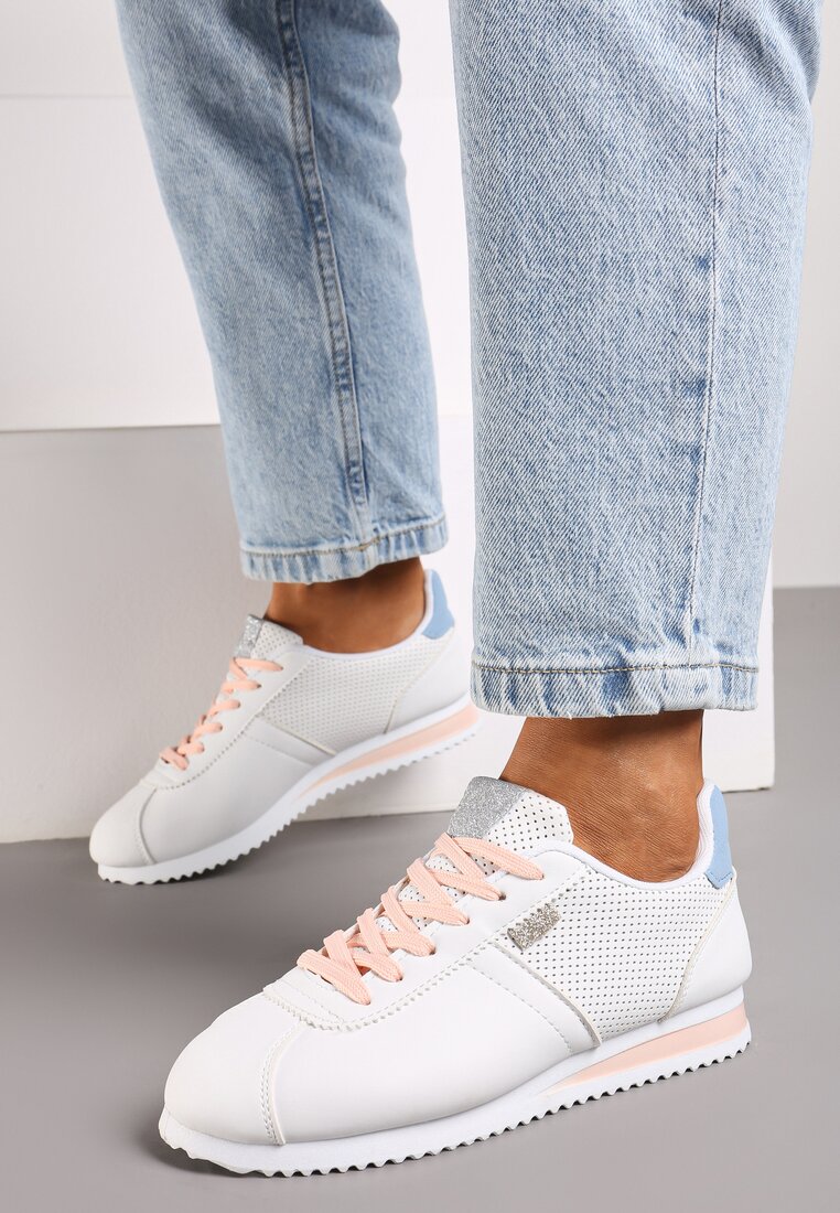 Adidași Albi cu Cusături Phyrise