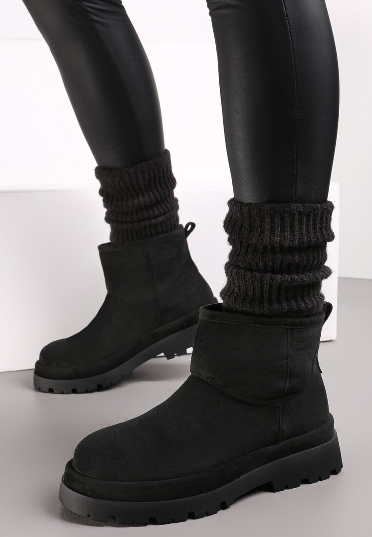 Botine Ghete de zăpadă Negre cu platformă Nigvale