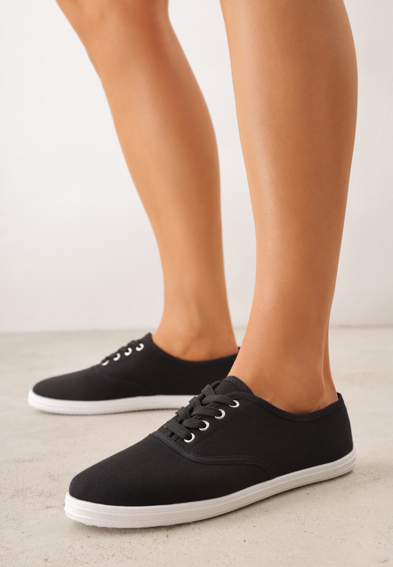 Tenisi Negri Clasici Cu șireturi cu talpă plată Efona