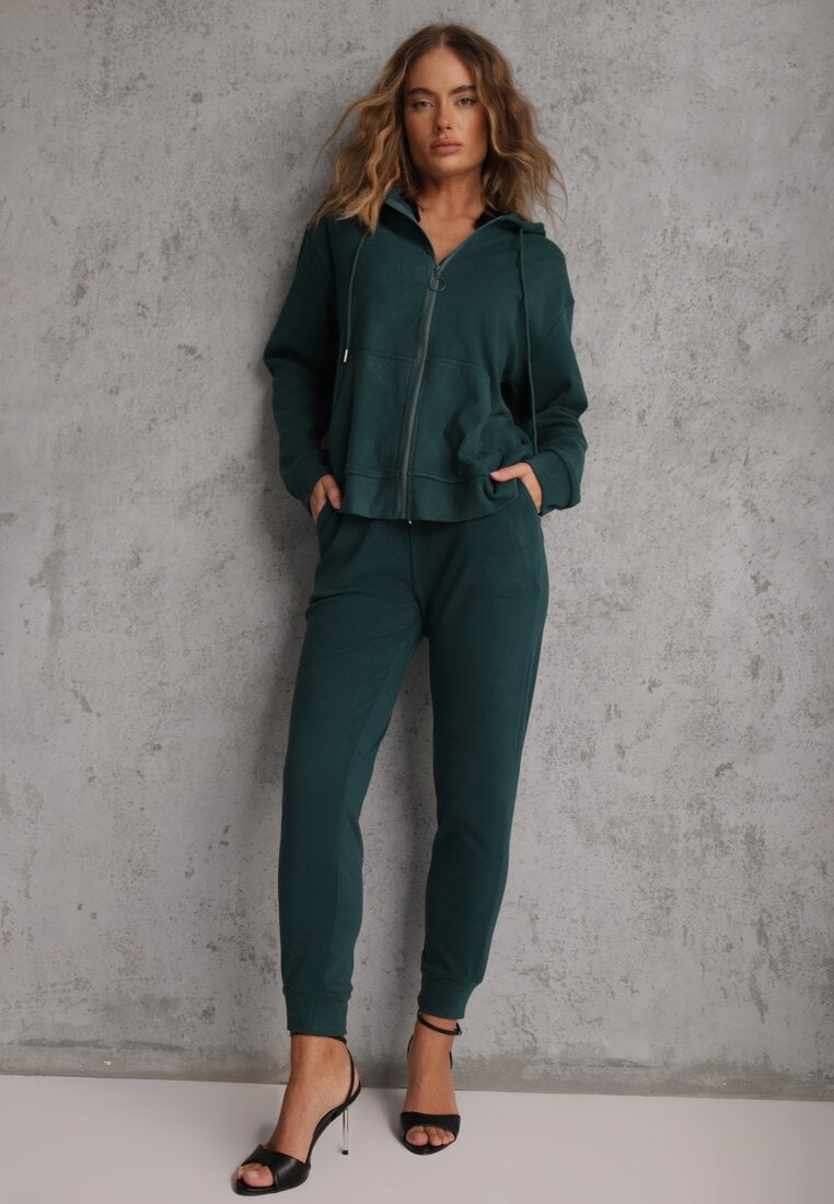 Set de Trening Verde din 2 piese cu Bluză și Pantaloni Seraphira