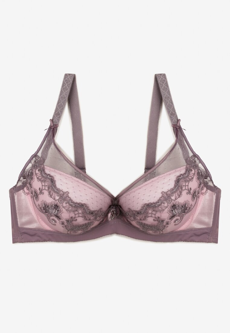 Sutien Mov cu Dantelă Suffa