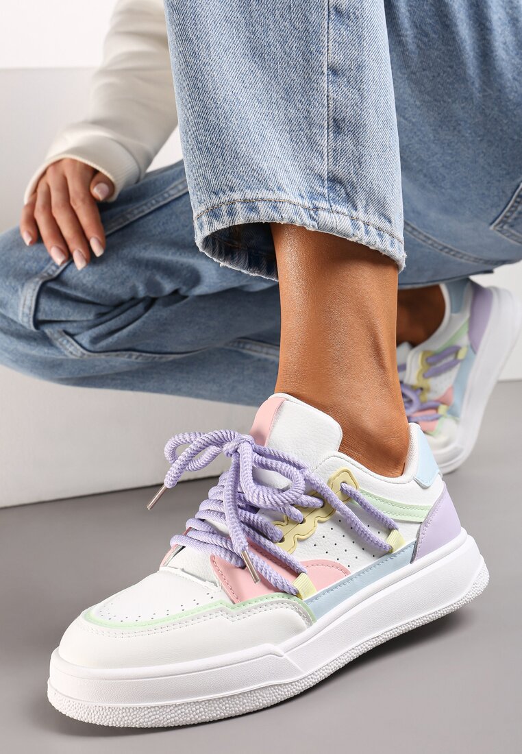 Adidași Alb-violet Sylvena