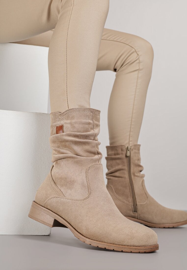 Ghete Bej cu încrețituri decorative Merivinae