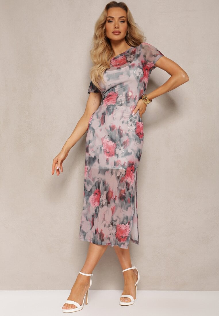 Rochie Mulată Rozalie din material transparent Sacoma