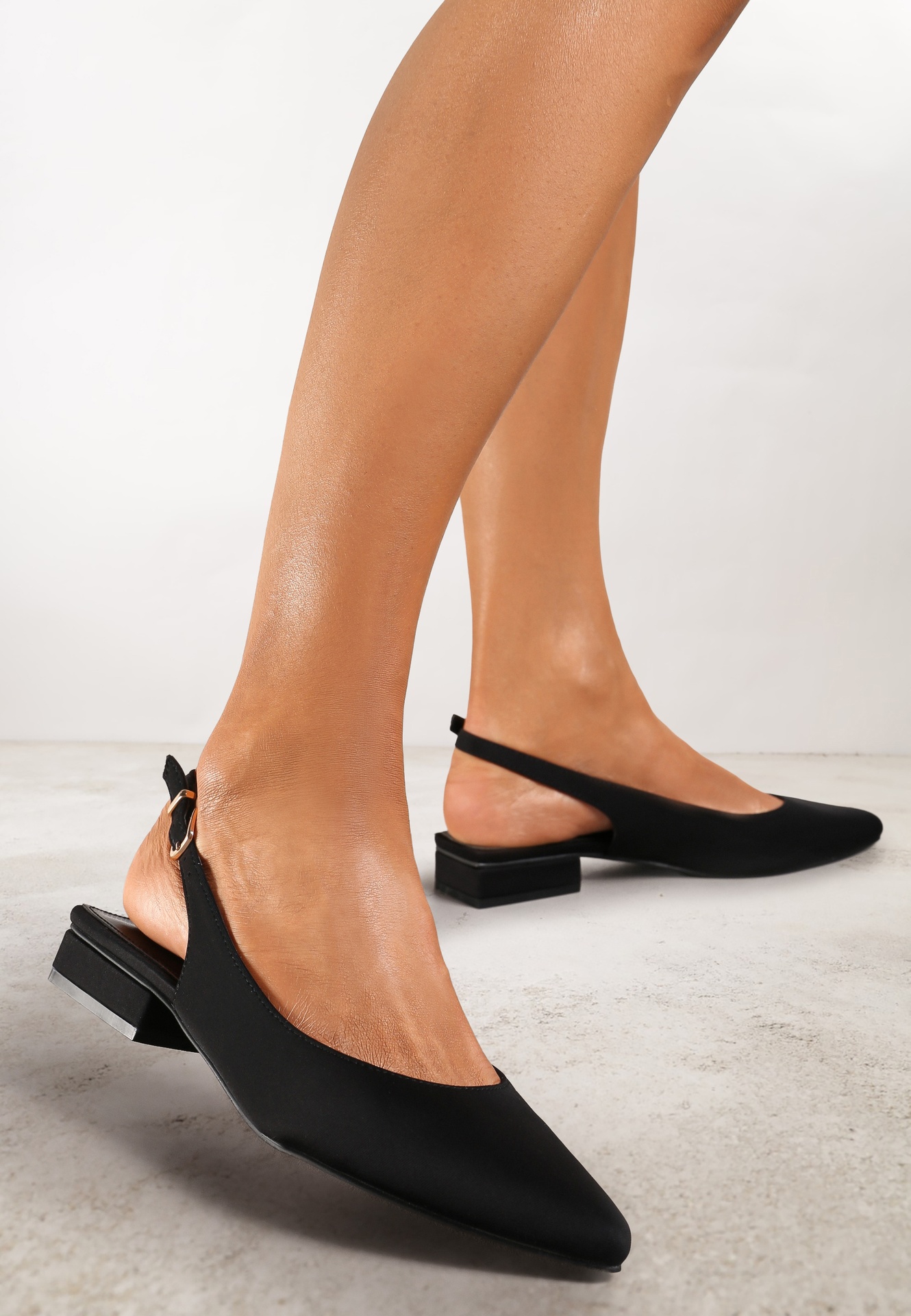 Sandale Negre Vices fără toc cu închidere la gleznă Elajane