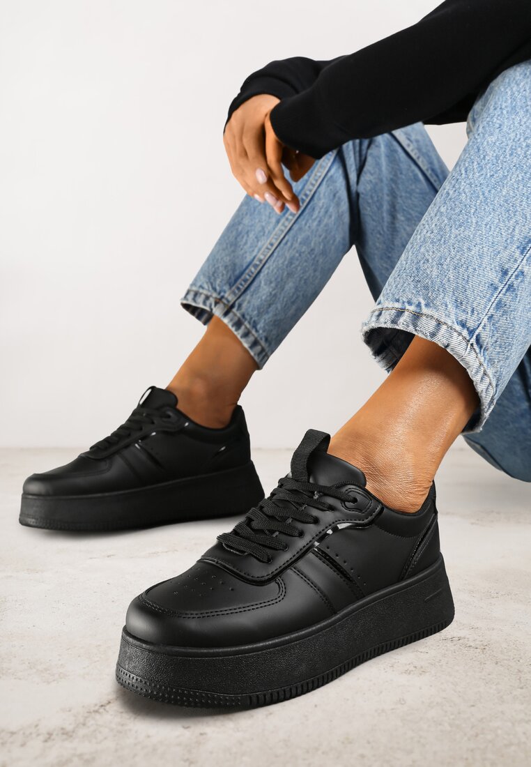 Adidași Casual Negre Vices pe Platformă Joasă Torila