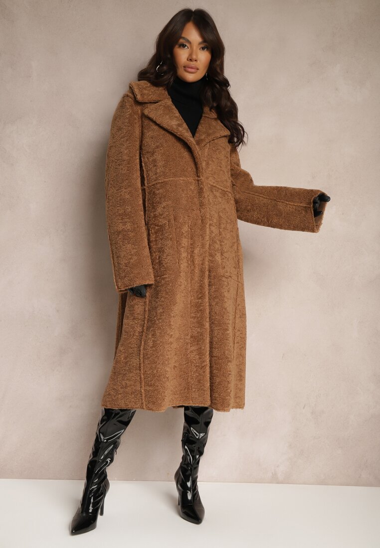 Palton Maro Reversibil cu Blană Ducta