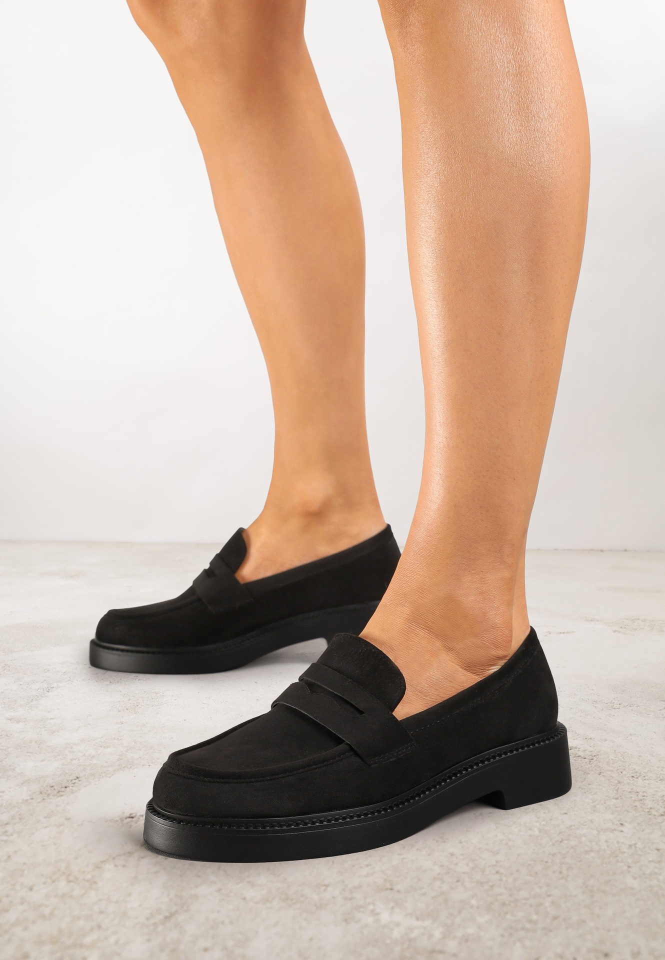 Mocasini Negri Decorați în față cu o curea Jelzivis