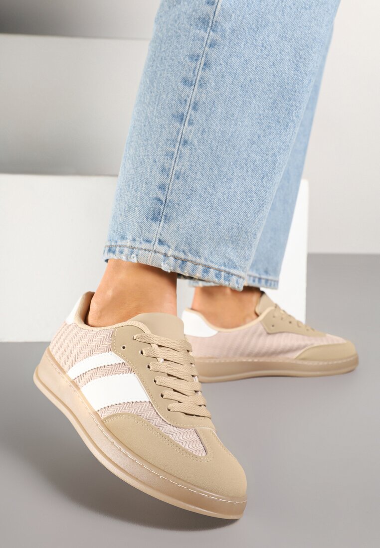 Adidași Tenisi Bej închis Clasici pe Talpă Semitransparentă Niniel