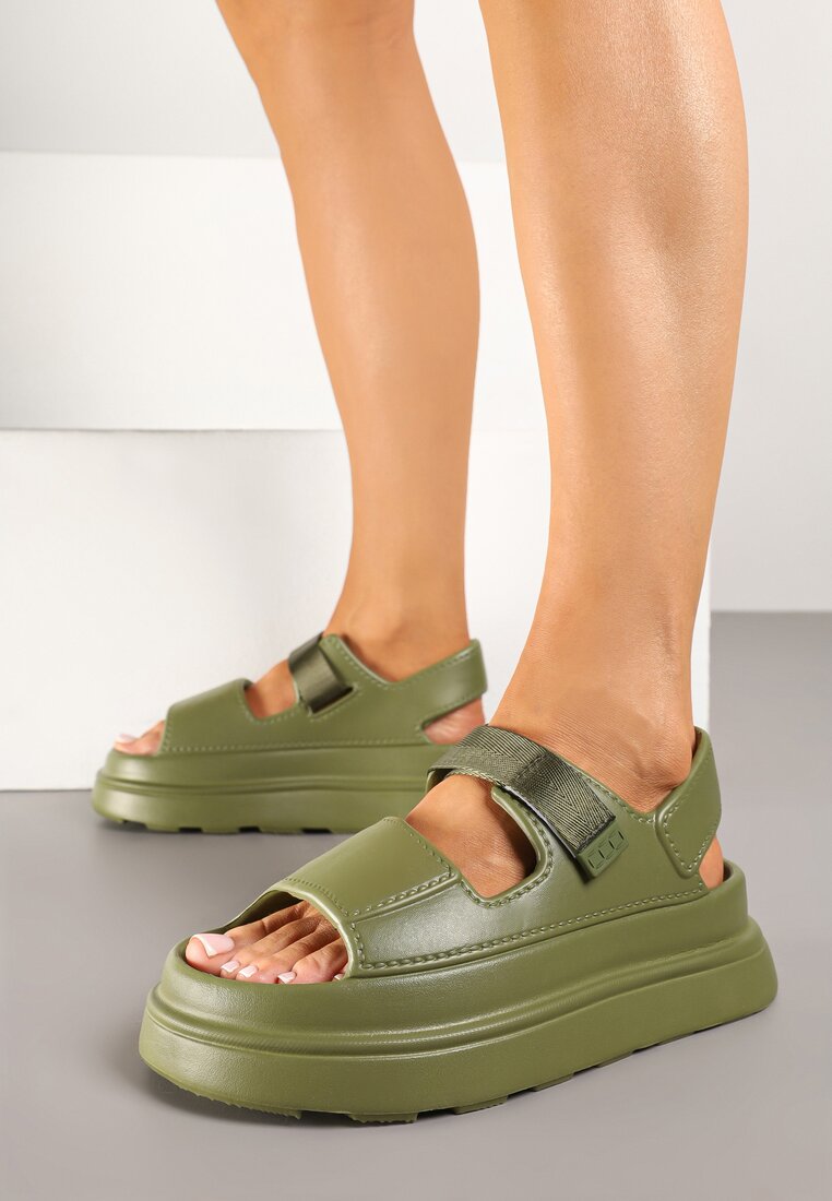 Sandale Verzi pe Platformă stil Sportiv Lisilia