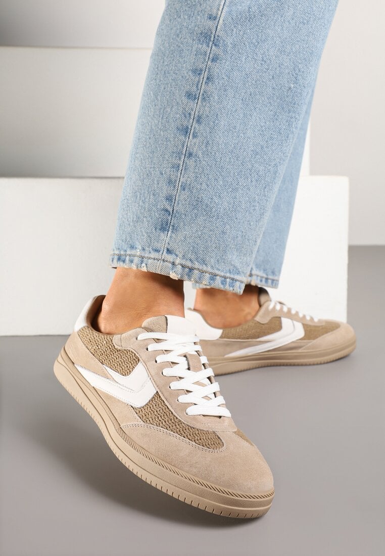 Adidași Maro din Piele Naturală în Stilul Tenisilor Iconici Faloretia