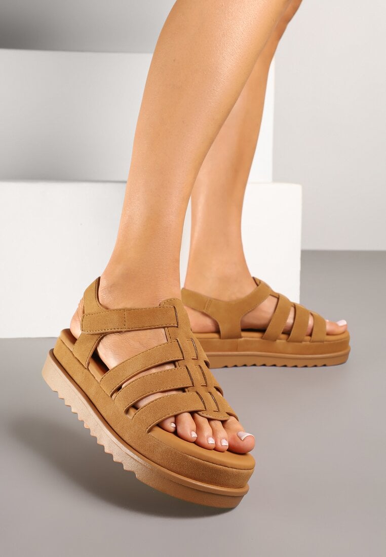 Sandale Maro Stil Gladiator cu Scai Sorenevia