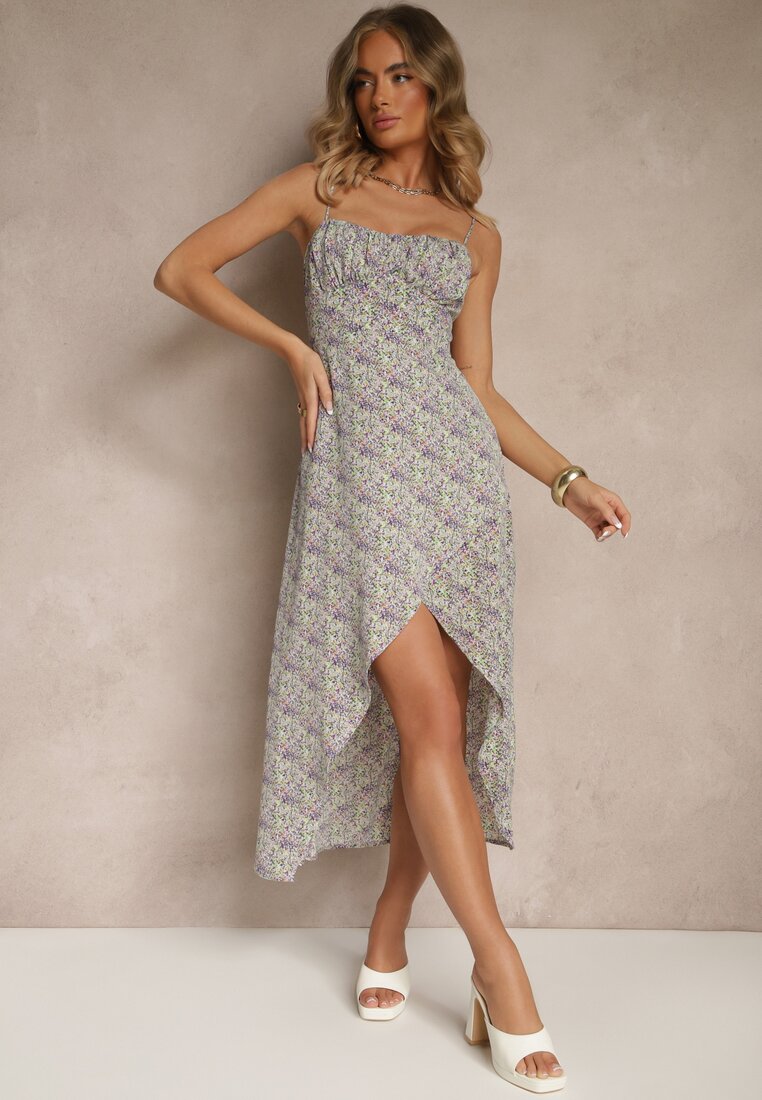 Rochie Mov evazată cu model geometric Otellaria