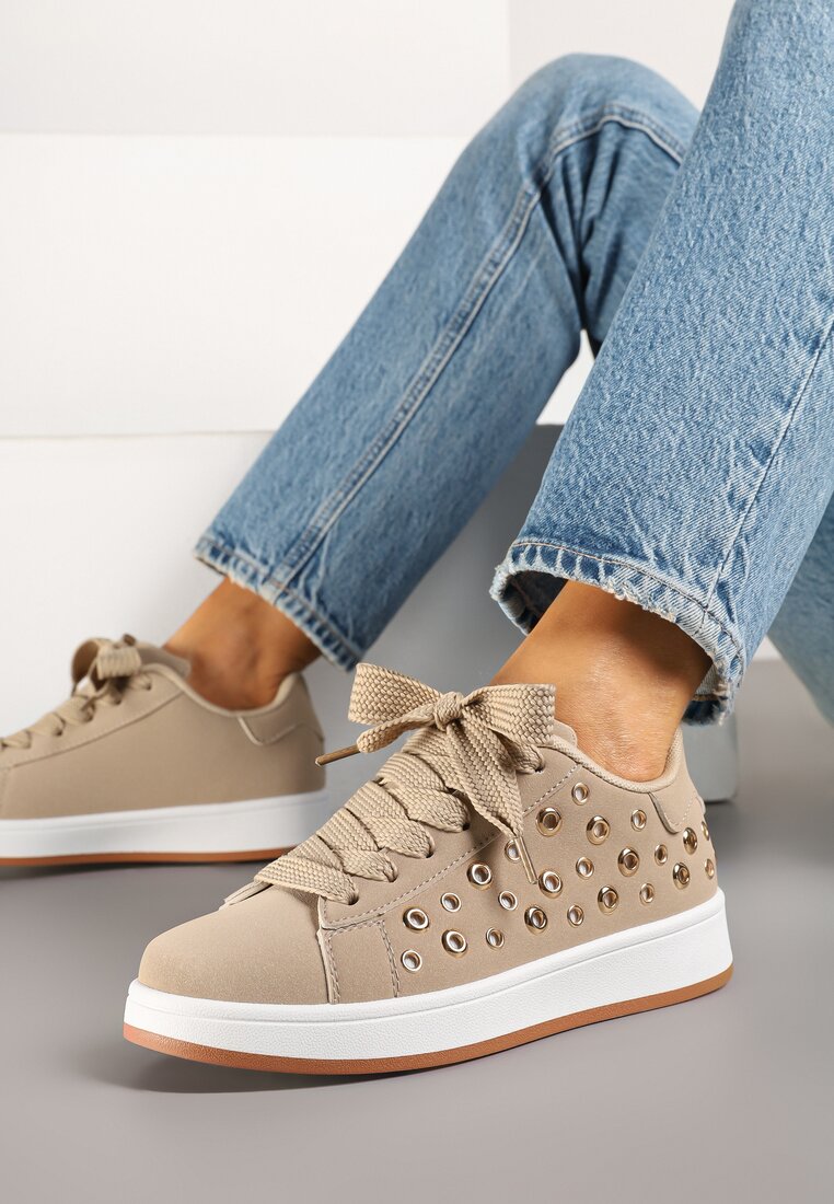Adidași Bej închis cu Nituri decorative Feloriela