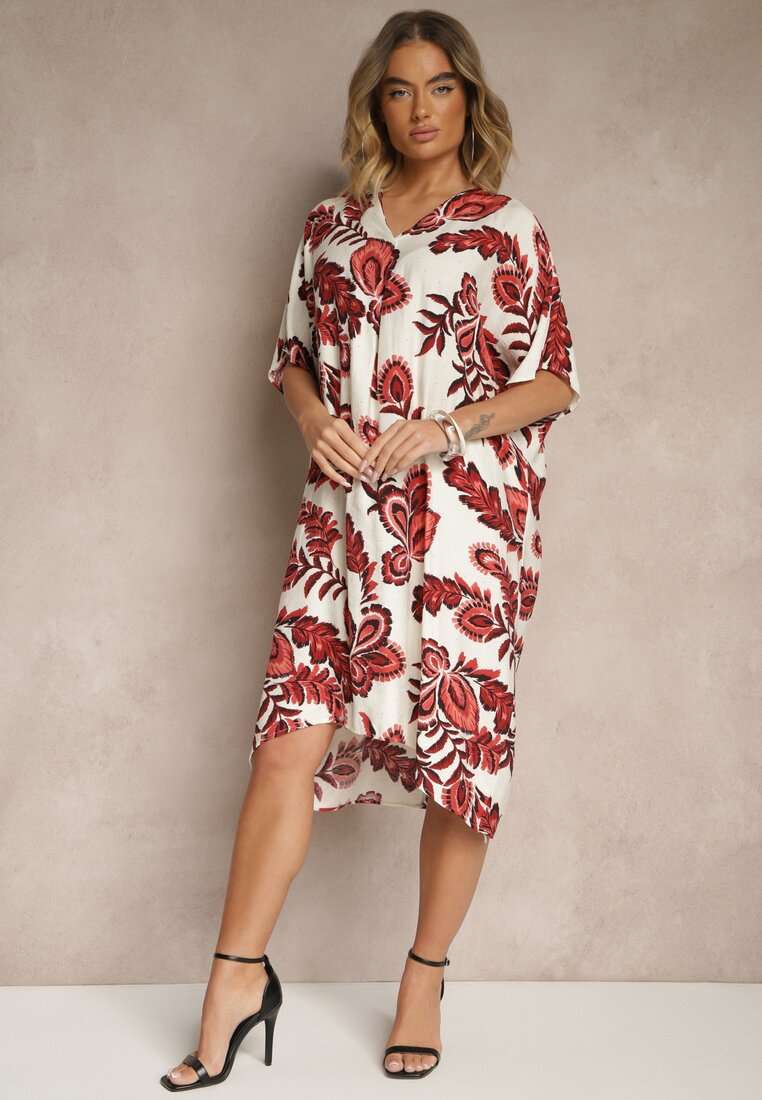 Rochie Bordo cu In și Viscoză Decorată cu Zirconii Sadelune