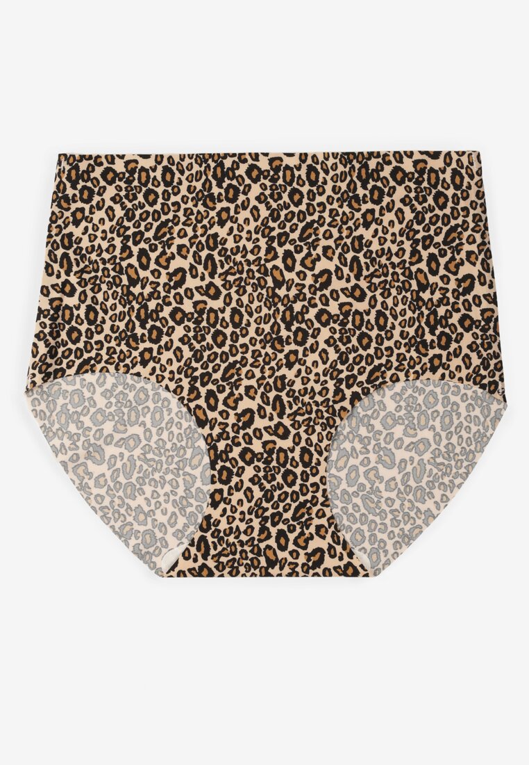 Chiloți cu imprimeu leopard fără cusături talie înaltă Dolevia