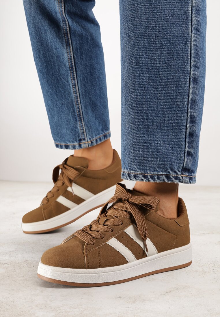 Adidași Maro Cu benzi decorative Dolirenna