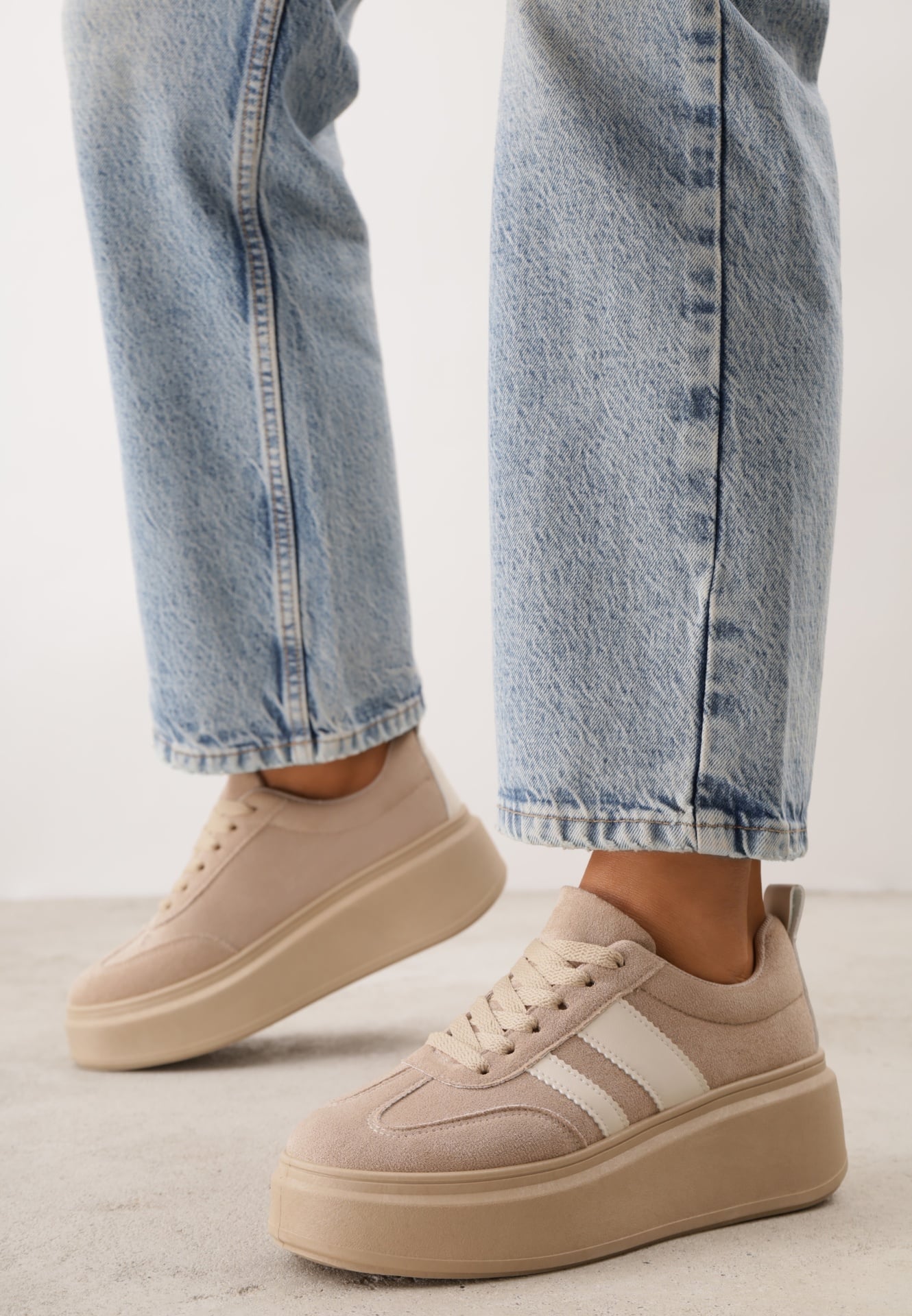 Sneakers Bej închis
