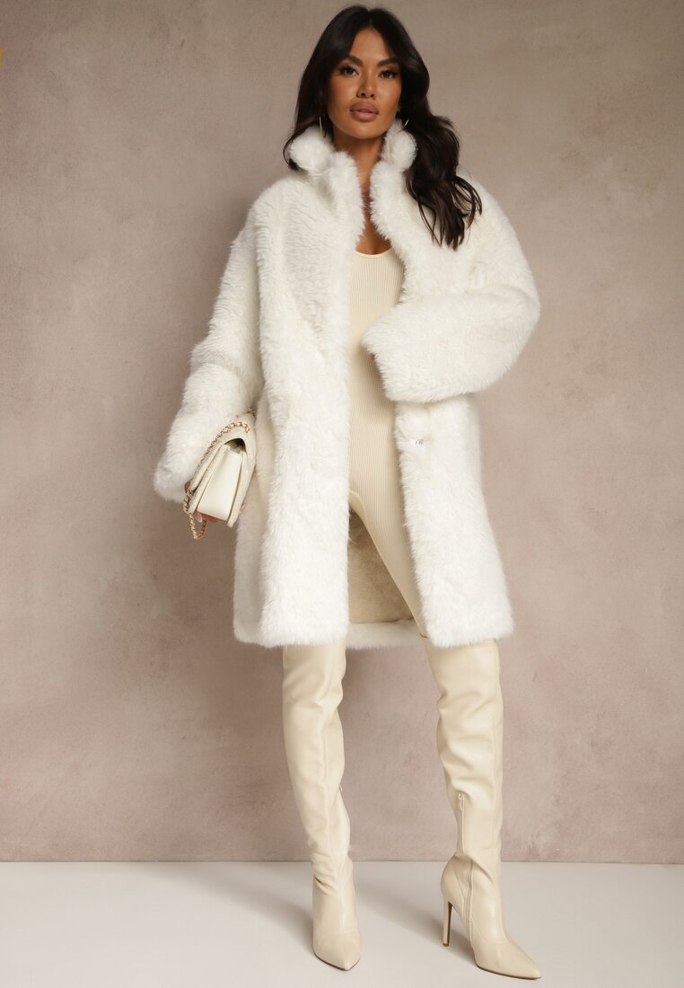 Palton Bej Lung De blană Otirona