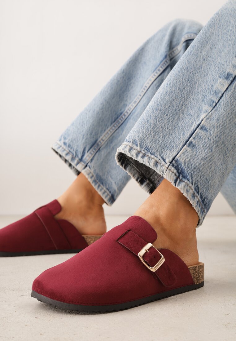 Papuci Visinii Decorați cu Cataramă pe Curea Zelevelis