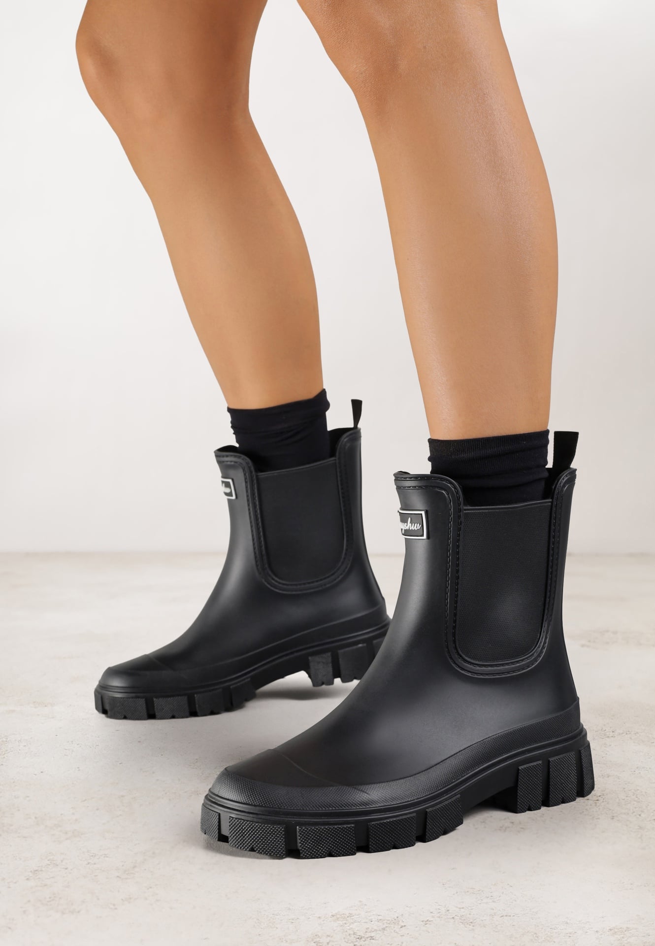 Cizme de cauciuc Delaena Negre