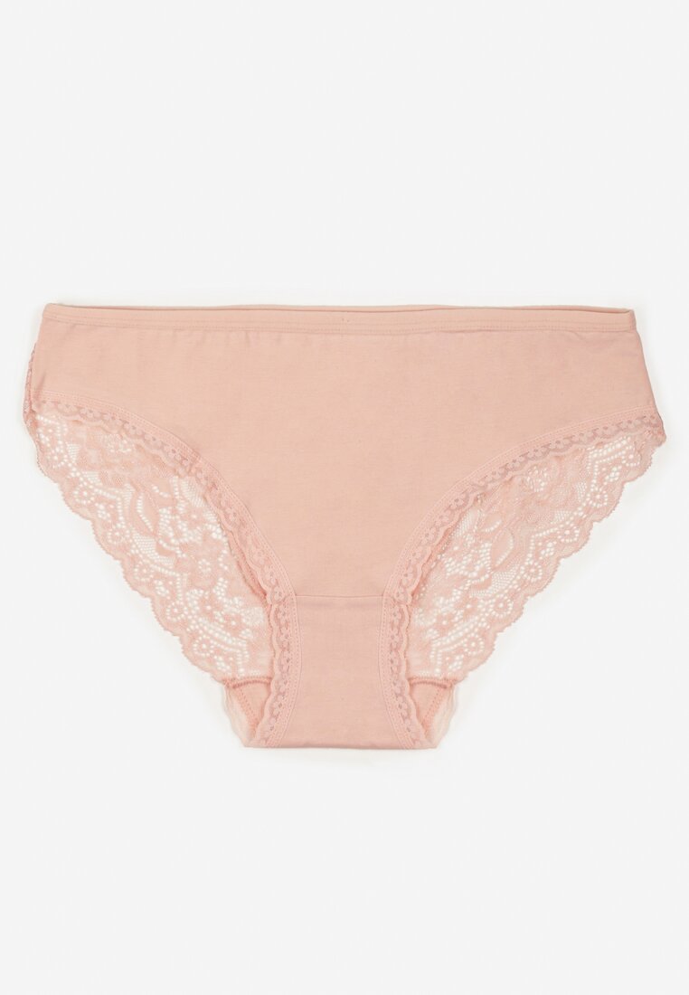 Chiloți Figi Roz cu Inserții de Dantelă Amiora