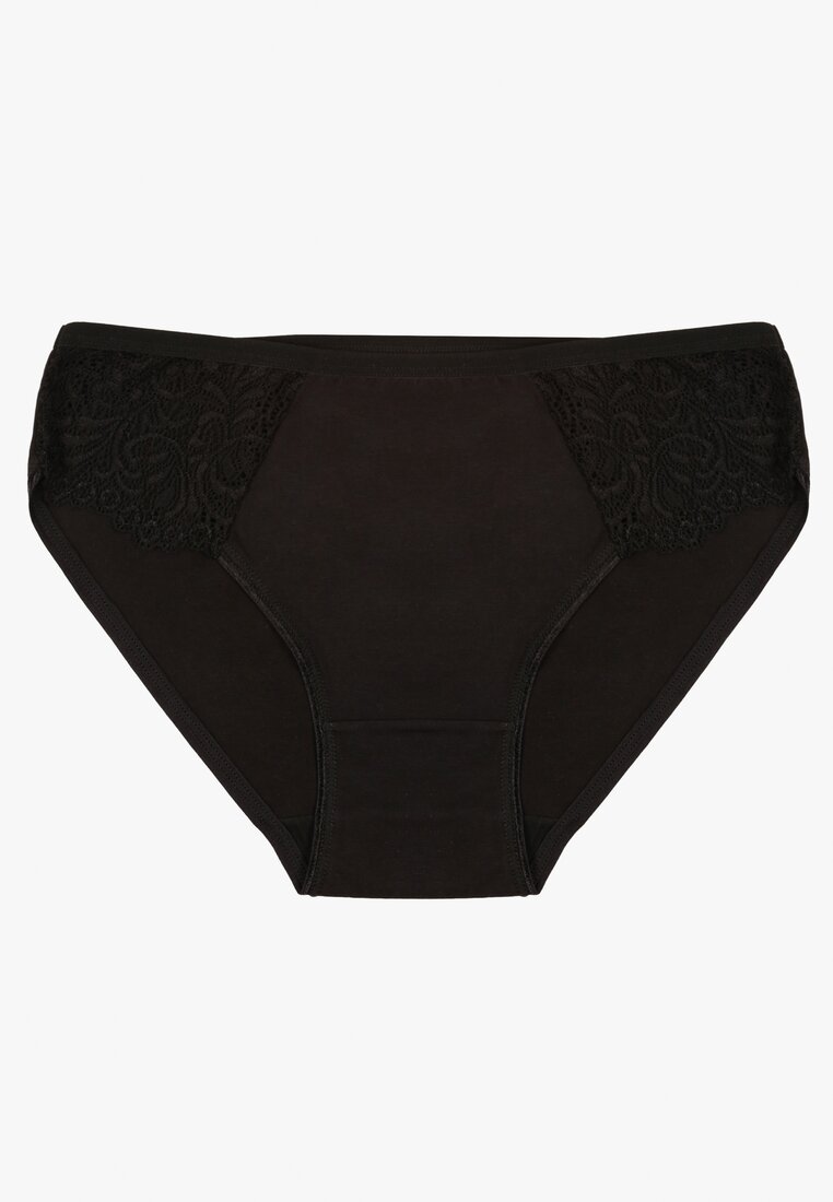 Slipuri Negre Din bumbac Cu croială clasică Venalice