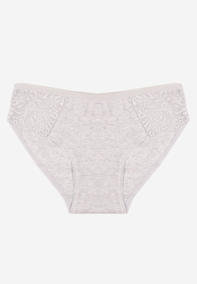 Chiloți Figi Gri deschis din Bumbac cu croială clasică Venalice