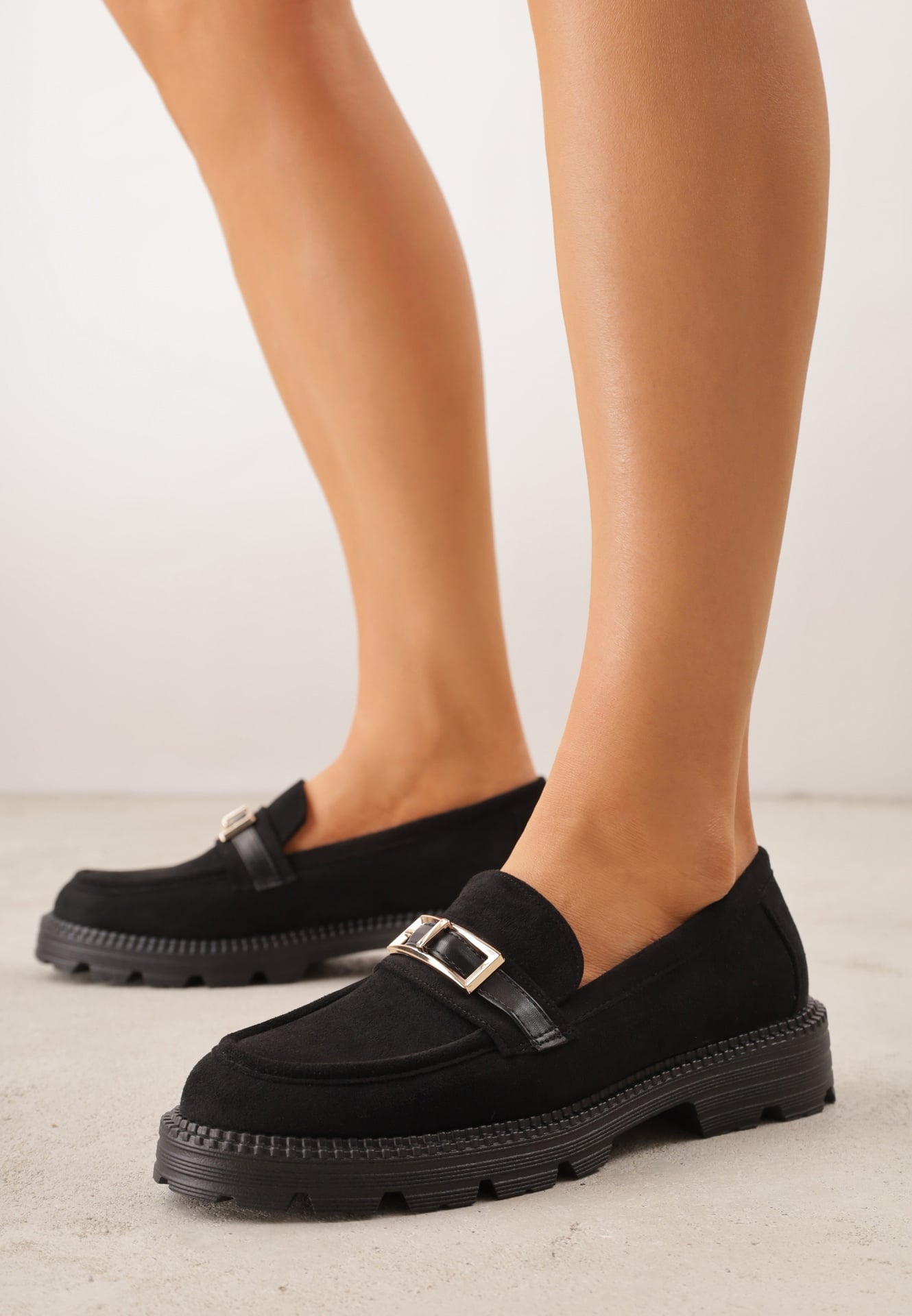 Mocasini Glitterfly Negri