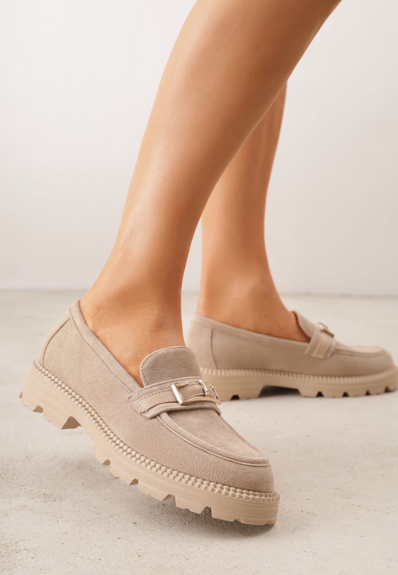 Mocasini Glitterfly Bej