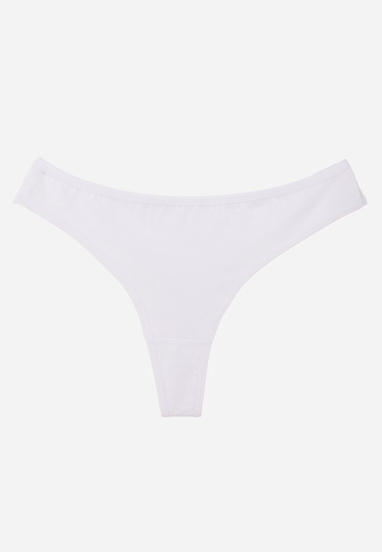 Netede Chiloți Tanga Albe din Bumbac Chrysile