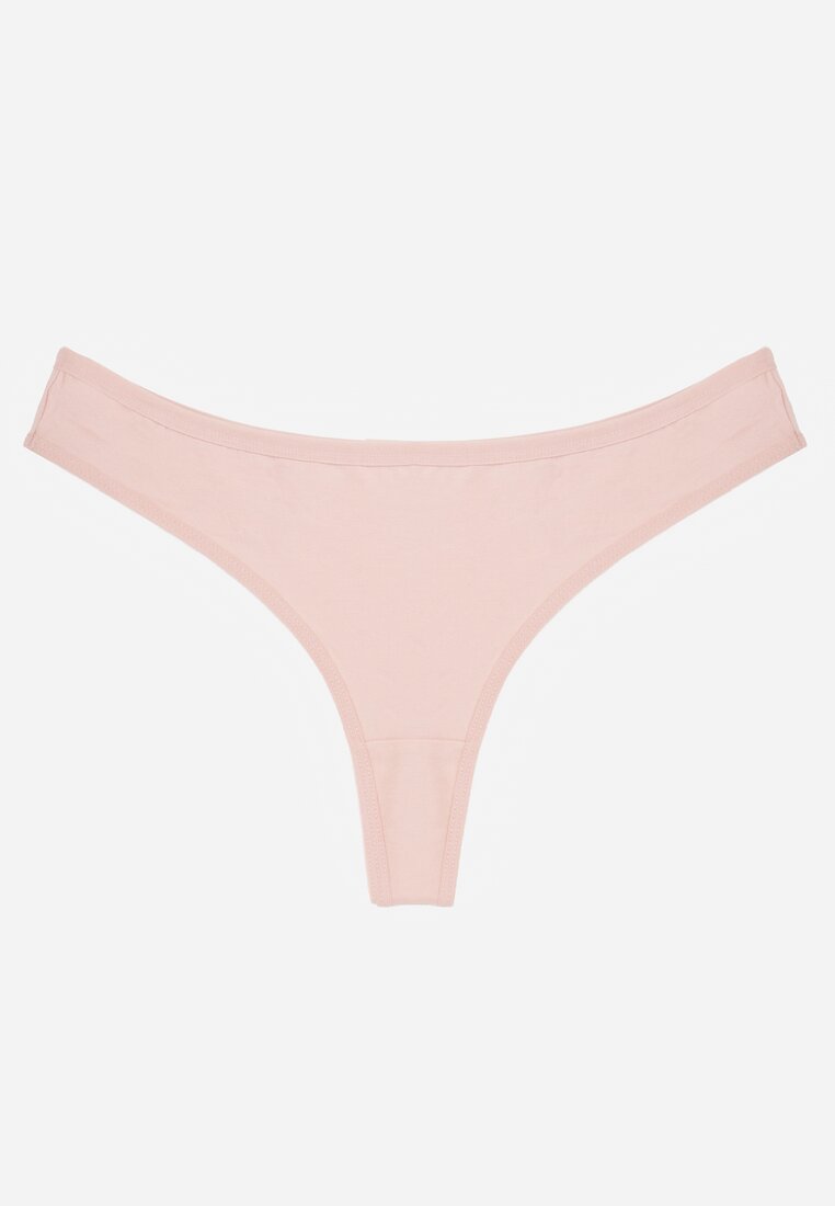 Chiloți String netezi Roz cu bumbac Chrysile