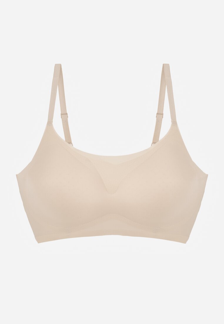 Sutien Căptușit Bej cu finisaj fără cusături Fără balene Leanoreth