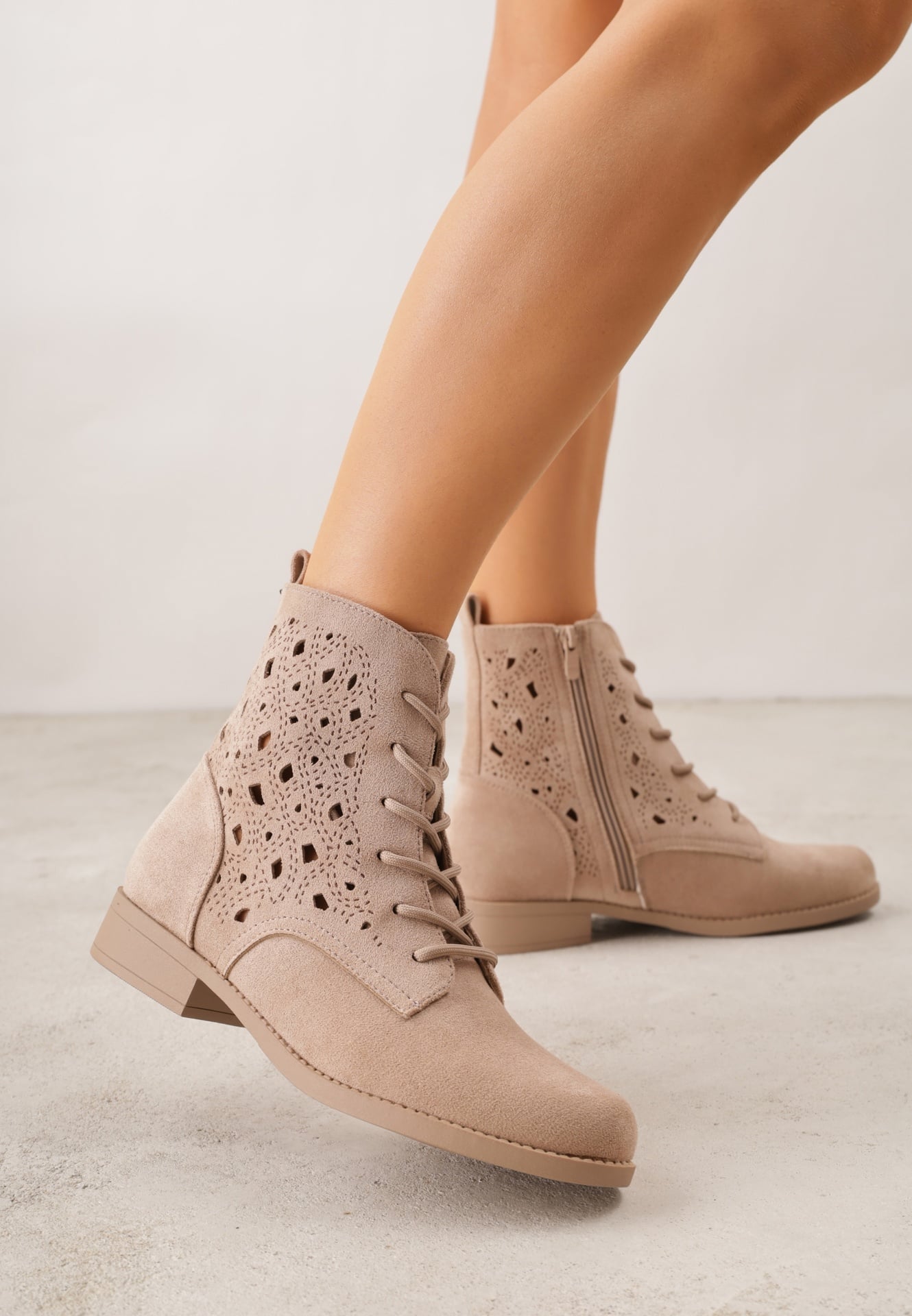 Botine Sephylia Bej închis