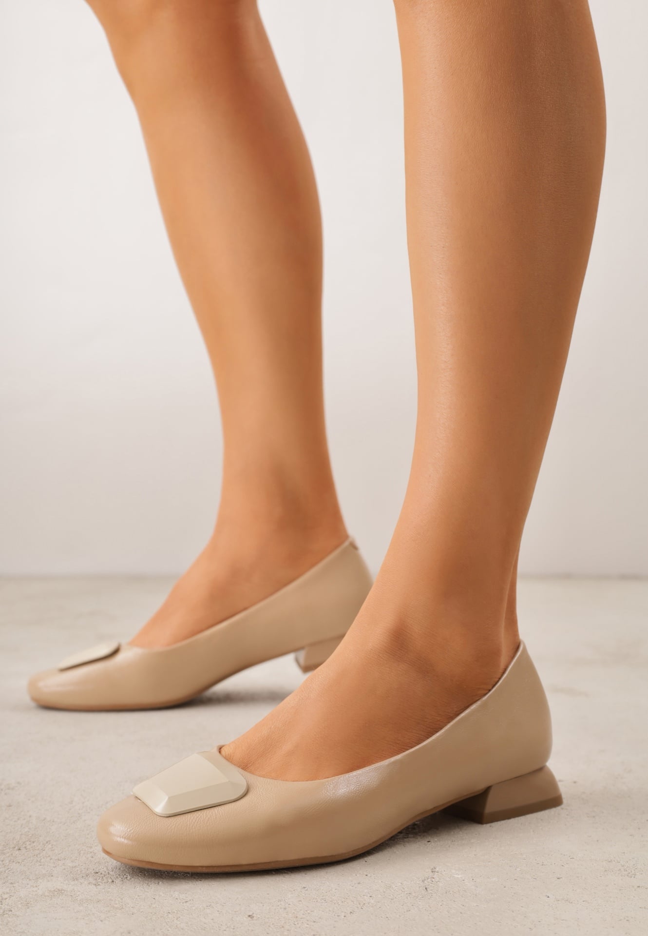 Pantofi cu toc Faylina Bej