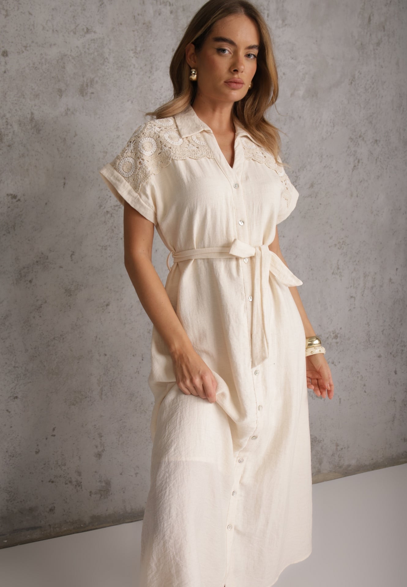 Rochie Tyrielle Bej deschis