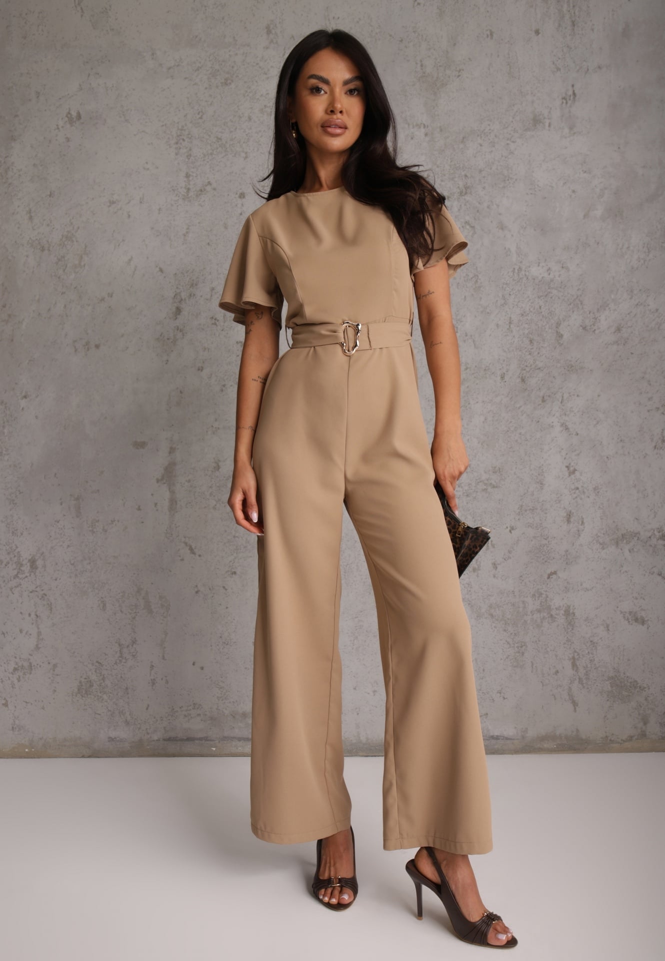 Salopetă Metilaeno Bej