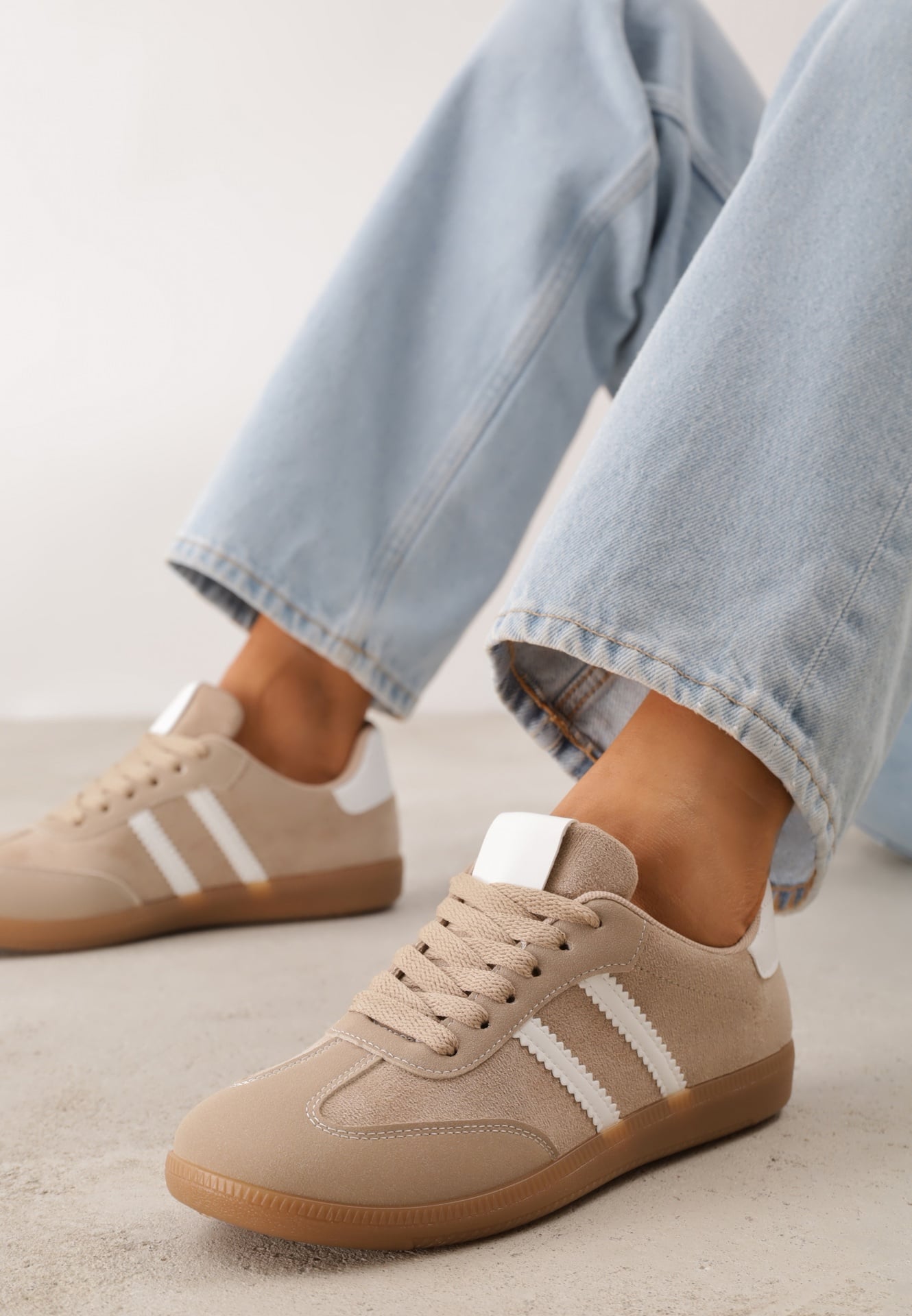 Sneakers Bej închis