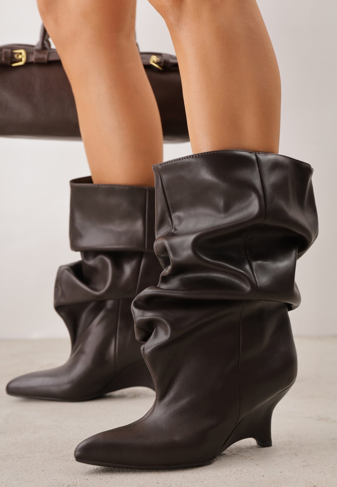 Botine Slouchy Kitten Wedge Tilna Maro