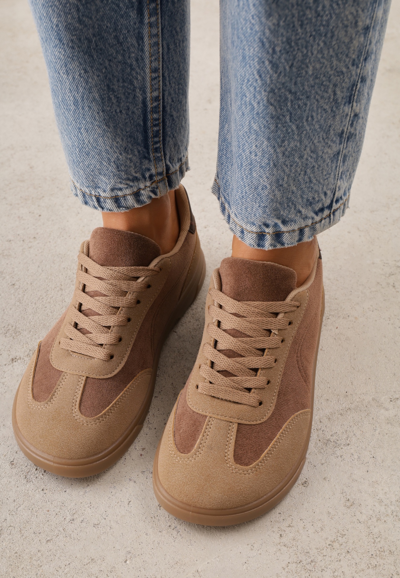 Sneakers Barefoot în Stilul Tenis Shoes Hurla Bej închis
