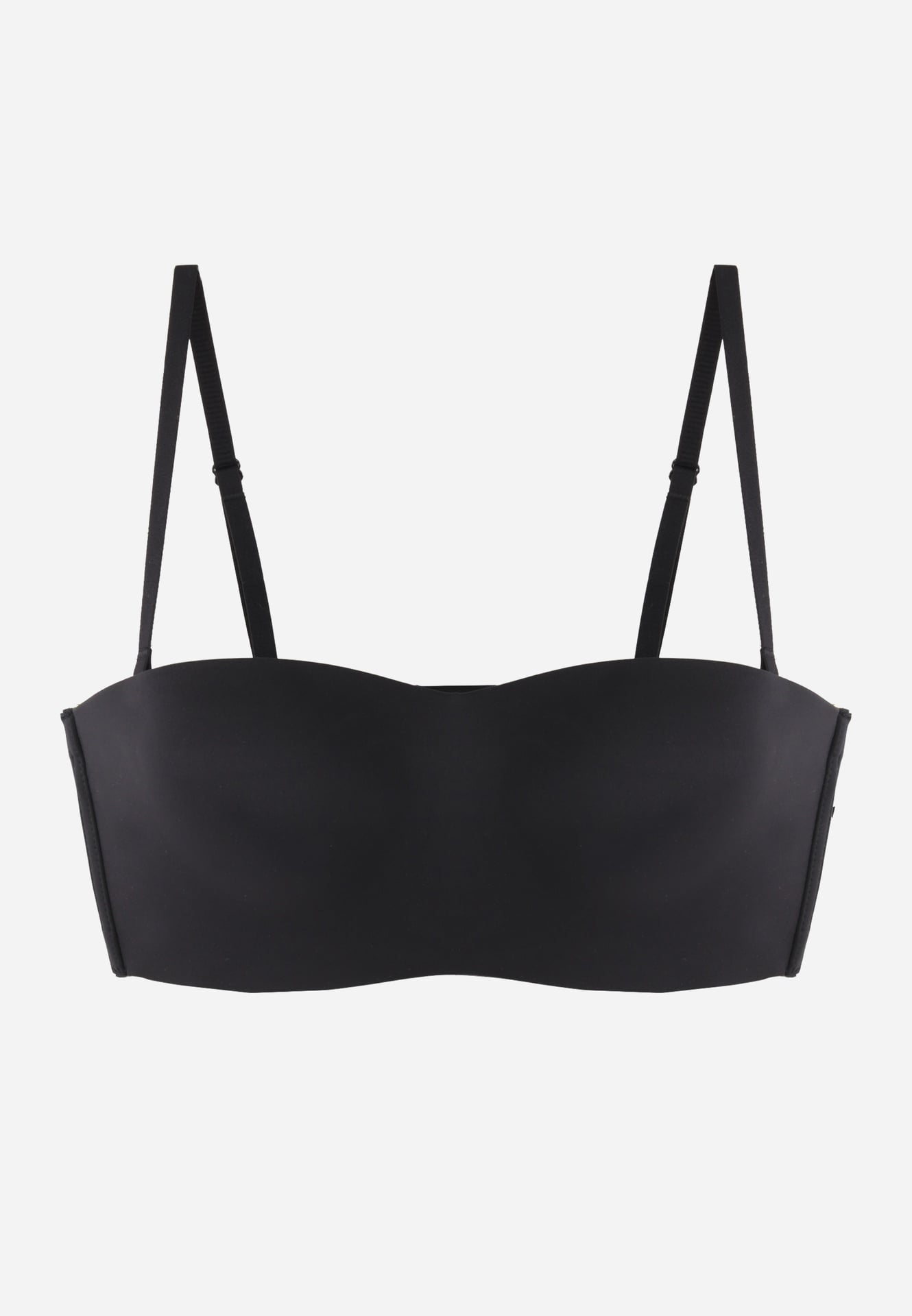 Sutien simplu Push Up tip balconette cu bretele detașabile Misima Negru