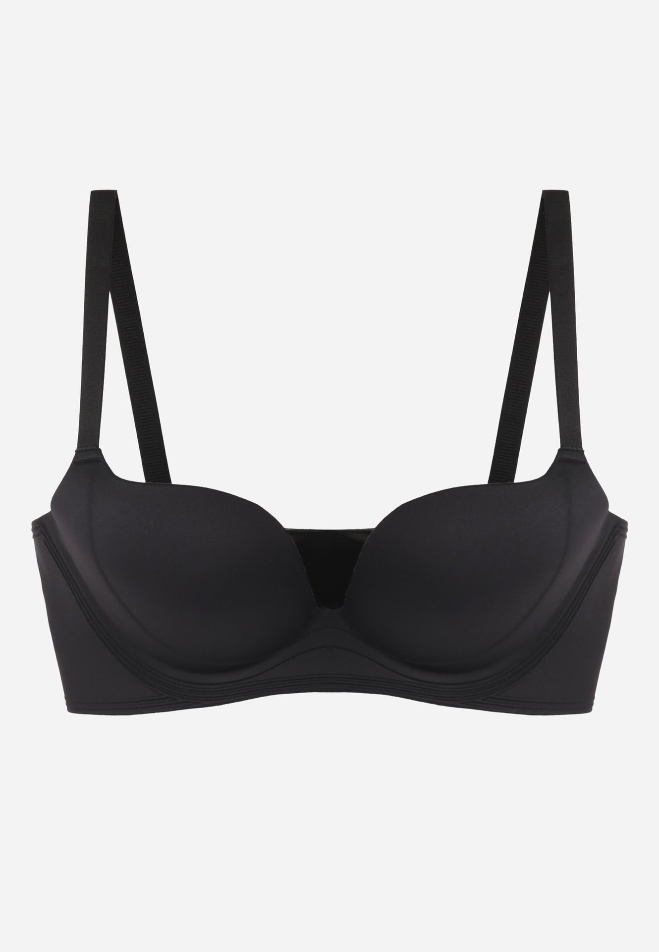 Sutien simplu tip balconetă fără sârmă Dimiras Negru