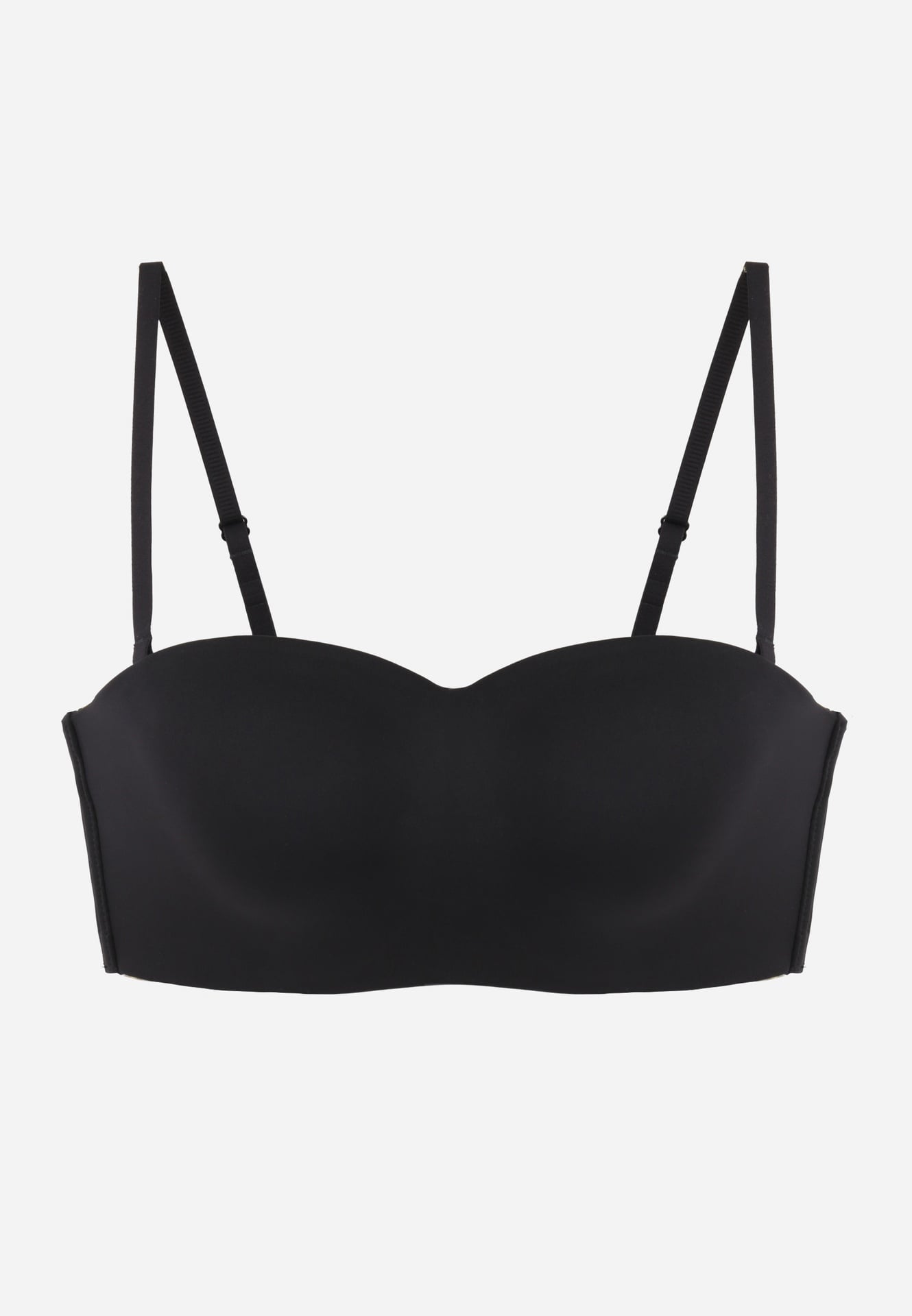 Sutien Bardotka tip Second Skin fără sârmă Tessy Negru