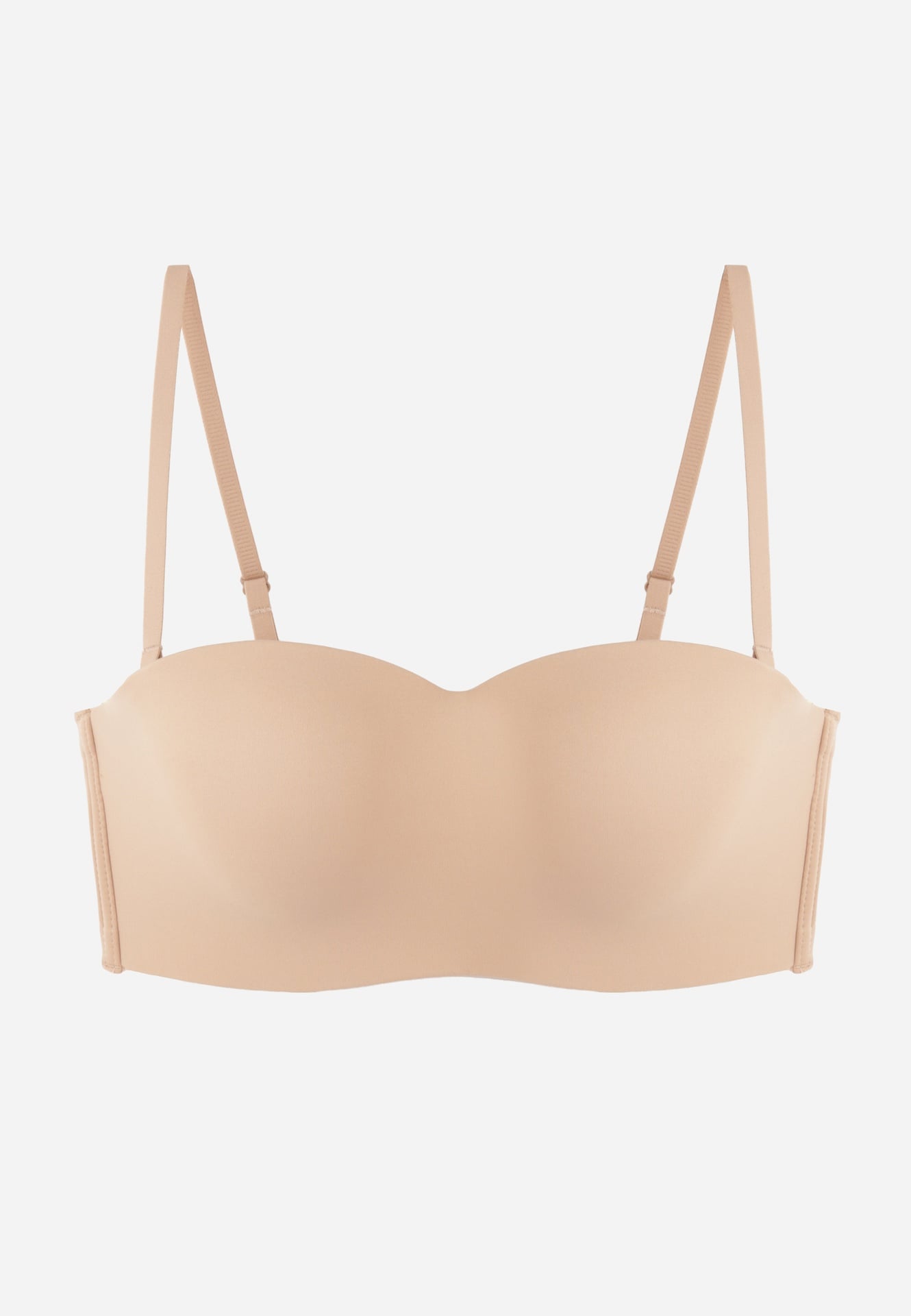 Sutien Bardotka tip Second Skin fără sârmă Tessy Bej