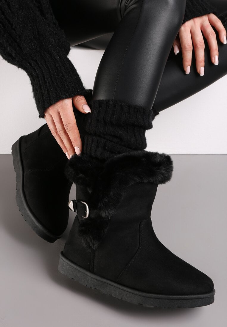 Cizme de zăpadă Negre Enmore